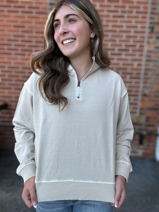 The Casual Cozy Quarter Zip