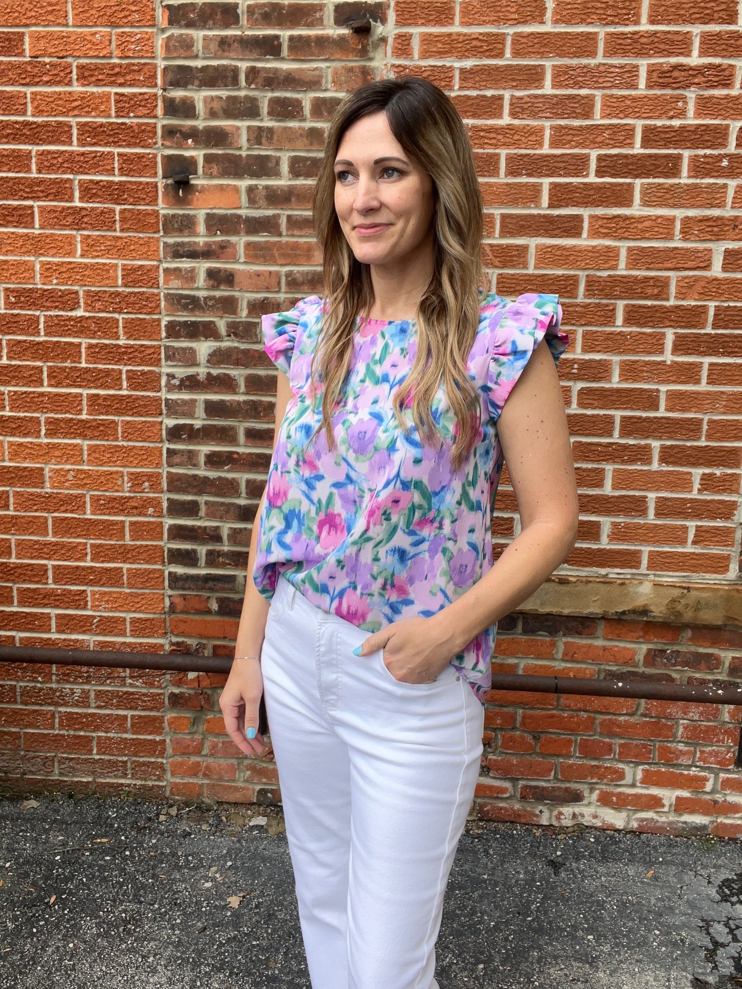 The Zalen Orchird Blouse