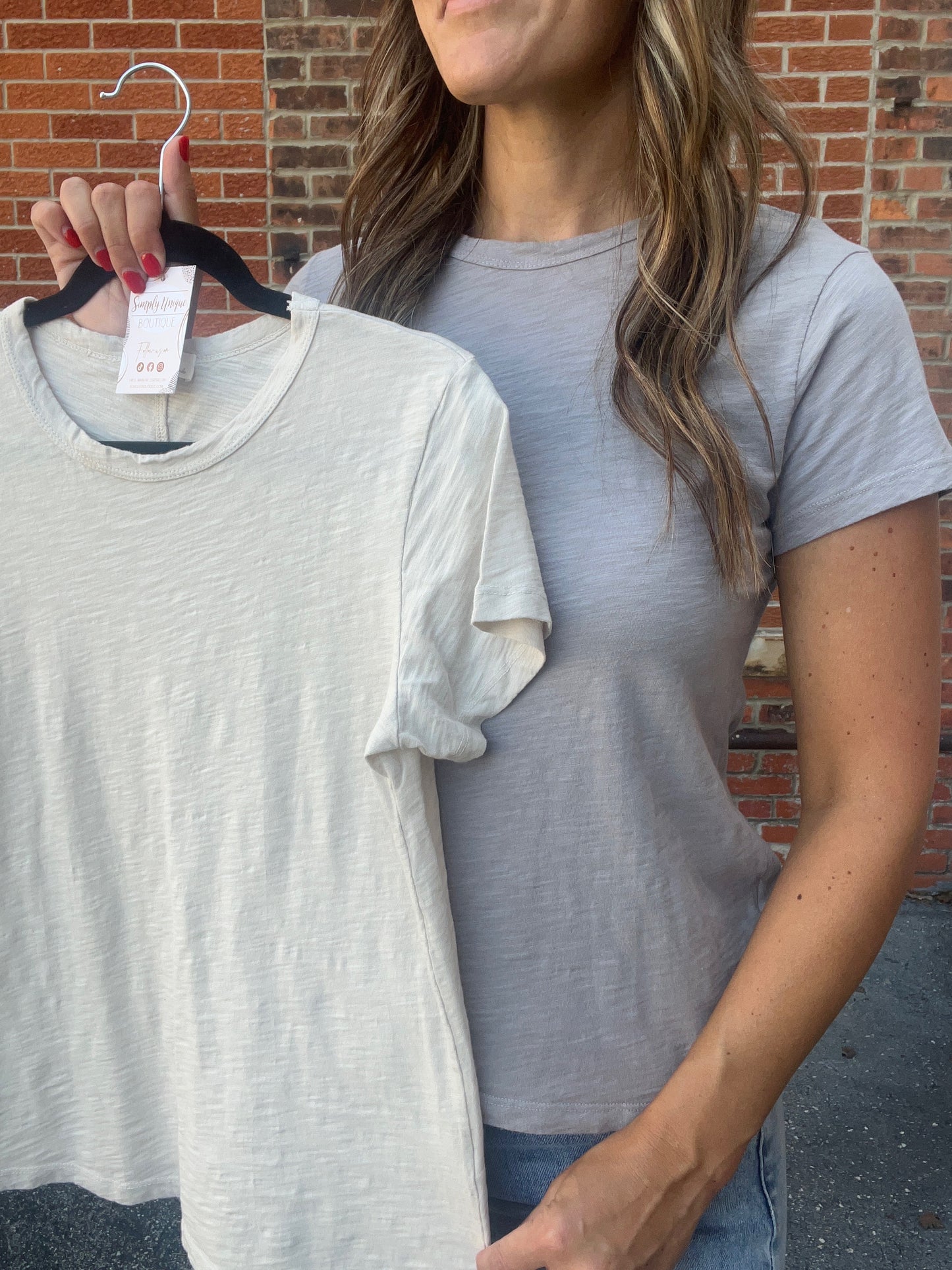 The Skyler Slub Short Sleeve Top