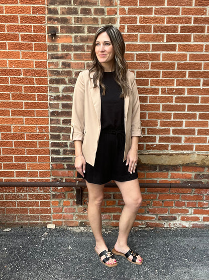 The Reeve Front Khaki Blazer Jacket