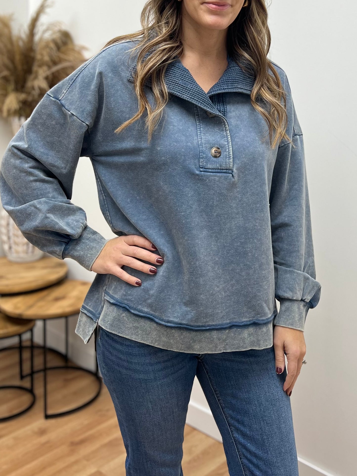 The Esti Oversized Textured Pullover