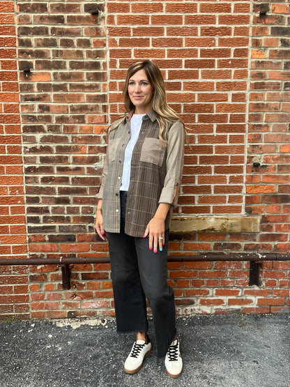 The Brixton Patchwork Plaid Shacket