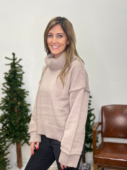 The Vivvy Cowl Neck Sweater