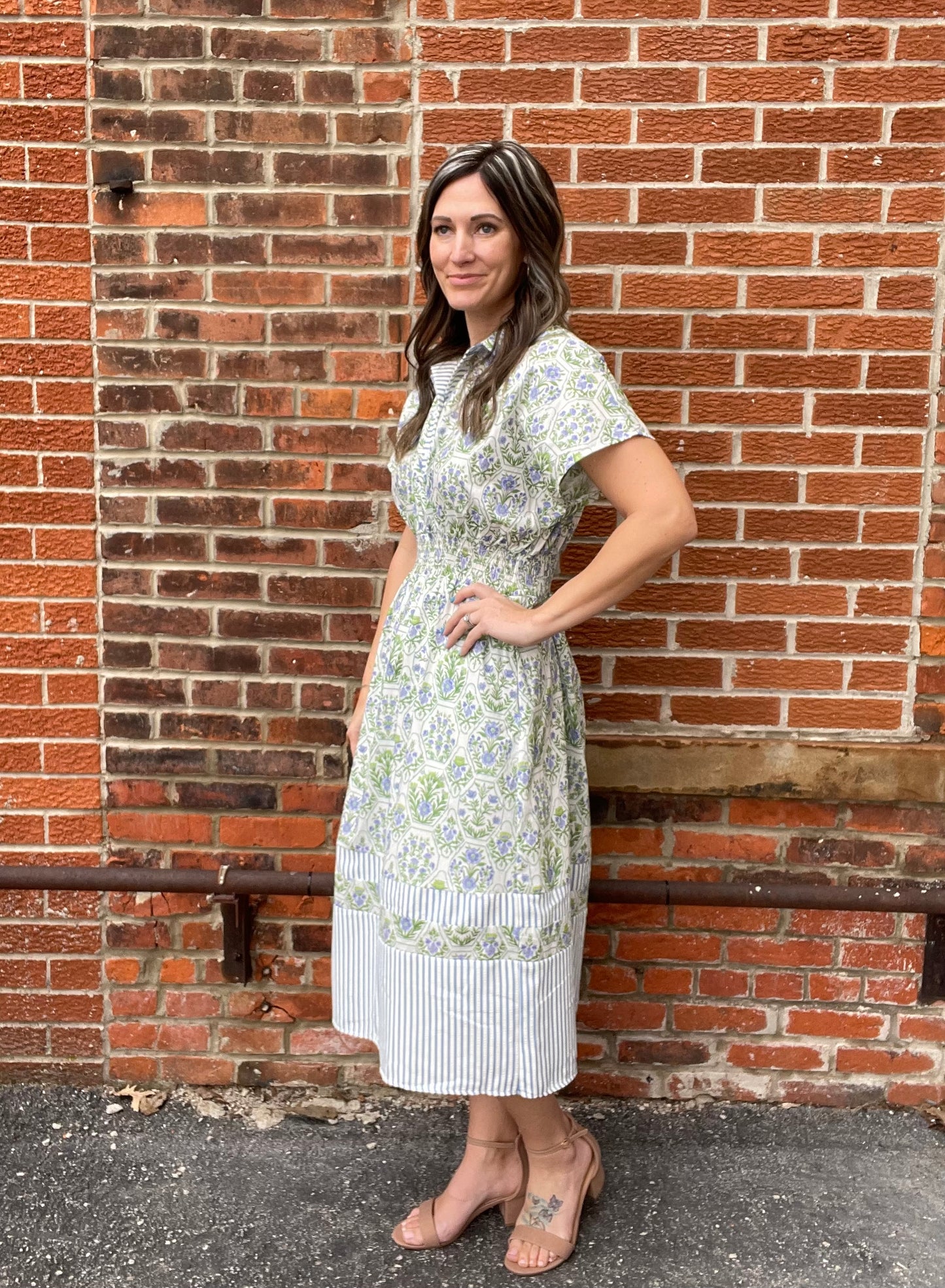 The Aaliyah Printed Midi Dress