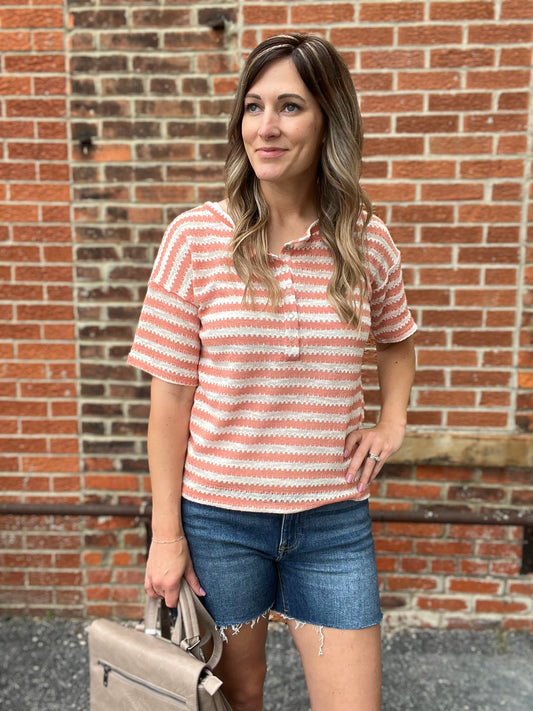 The Jamie Striped Knit Top