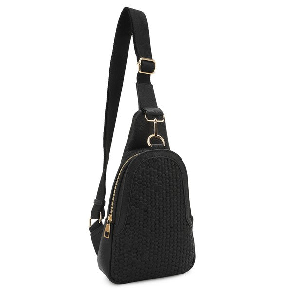 Gemma Woven Sling Bag