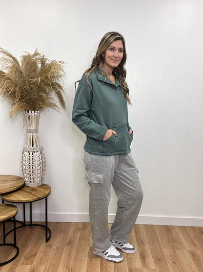 The Alder Straight Leg Cargo Sweatpants