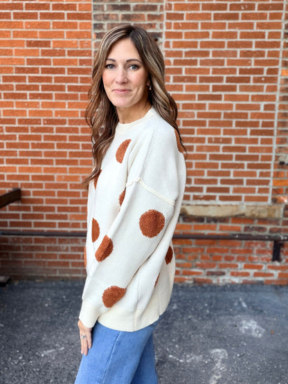 The Burton Polka Dot Oversized Sweater