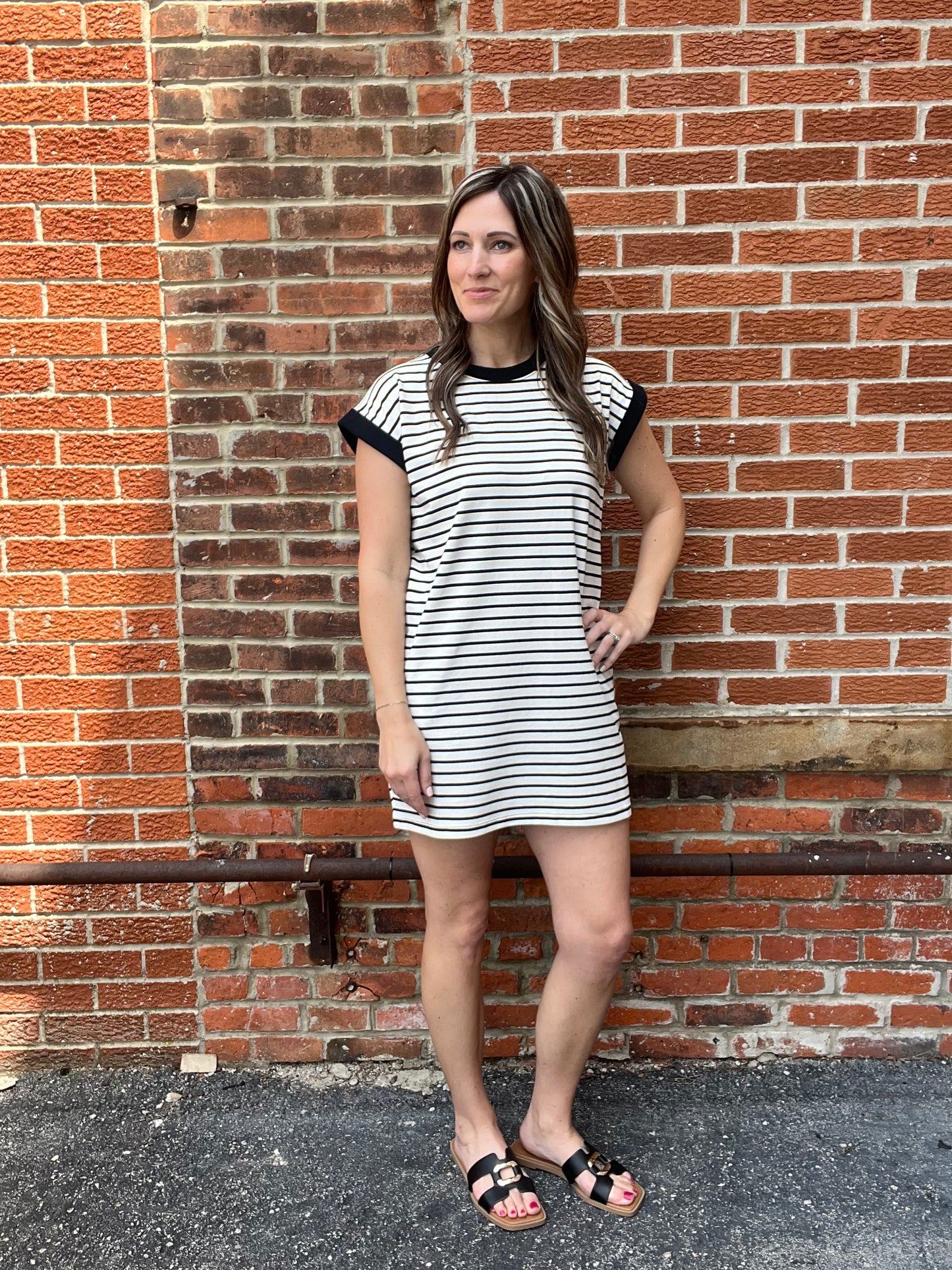 The Payleigh Striped To Go Dress