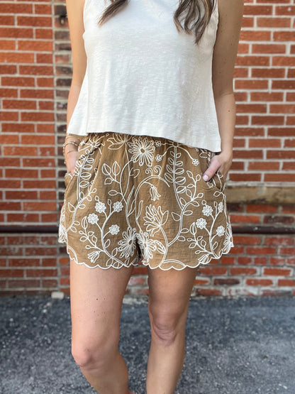 The Aurelia Pull On Floral Shorts