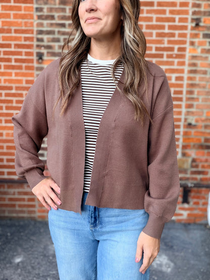 The Dorothea Open Front Cardigan