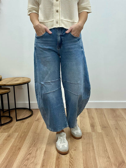 The Tinsley Wide Leg Barrel Jeans