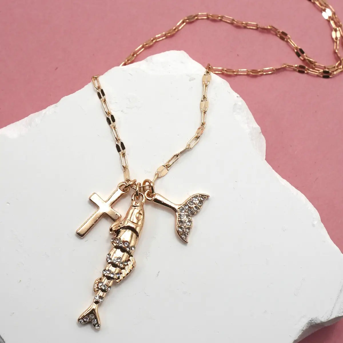 The Miraculous Catch Fish Charm Necklace