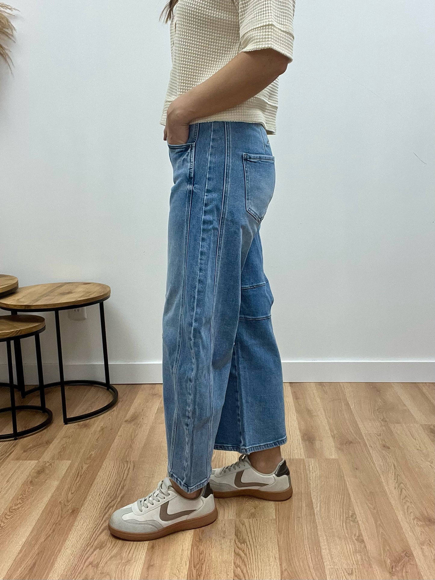 The Tinsley Wide Leg Barrel Jeans