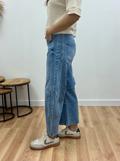 The Tinsley Wide Leg Barrel Jeans