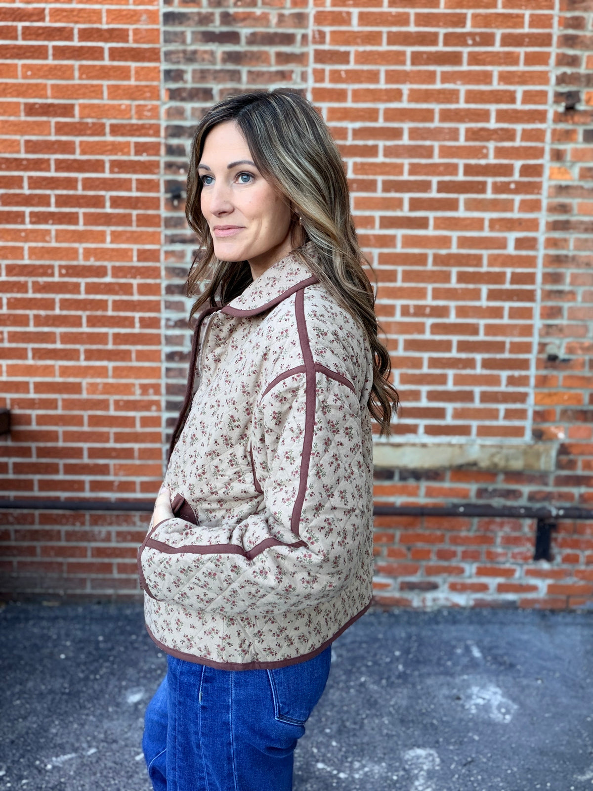The Primrose Floral Quilted Jacket