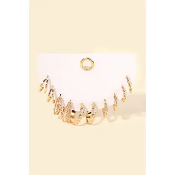 The Dex Gold Earring Set