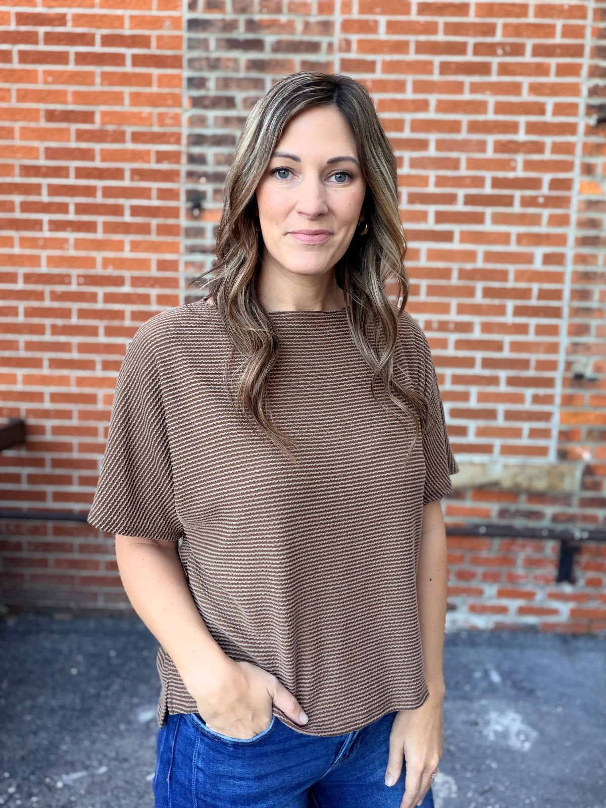 The Mosby Toffee Ribbed Tee