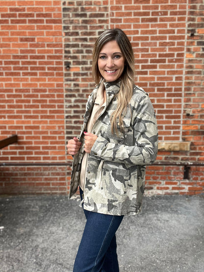 The Kalli Camo Utility Jacket