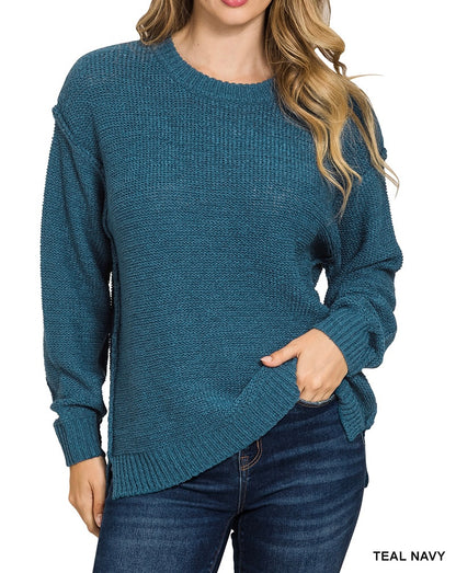 The Riaum Unique Exposed Seam Sweater