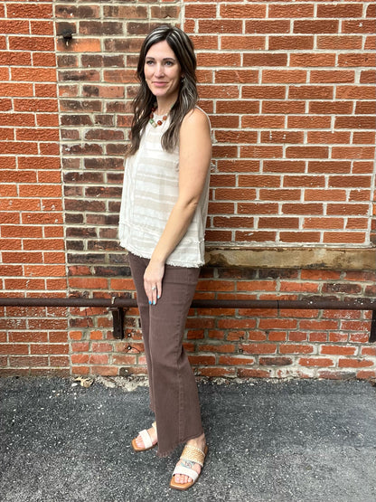 The Maddisen Linen Sleevless Top