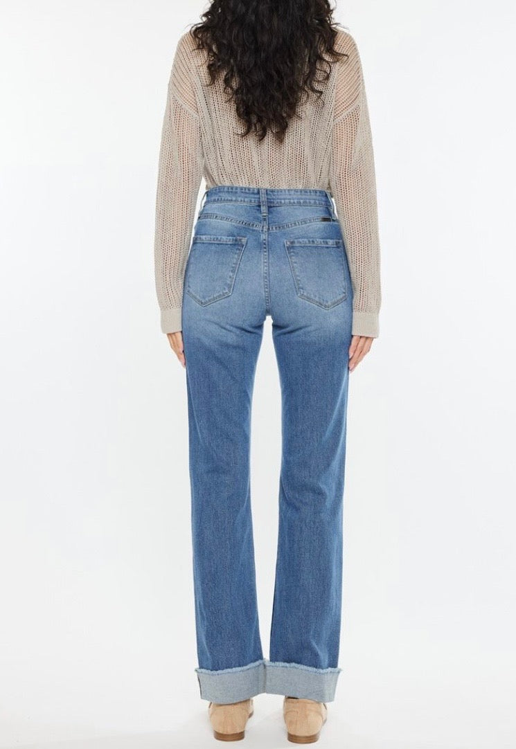 KanCan High Rise Straight Jeans