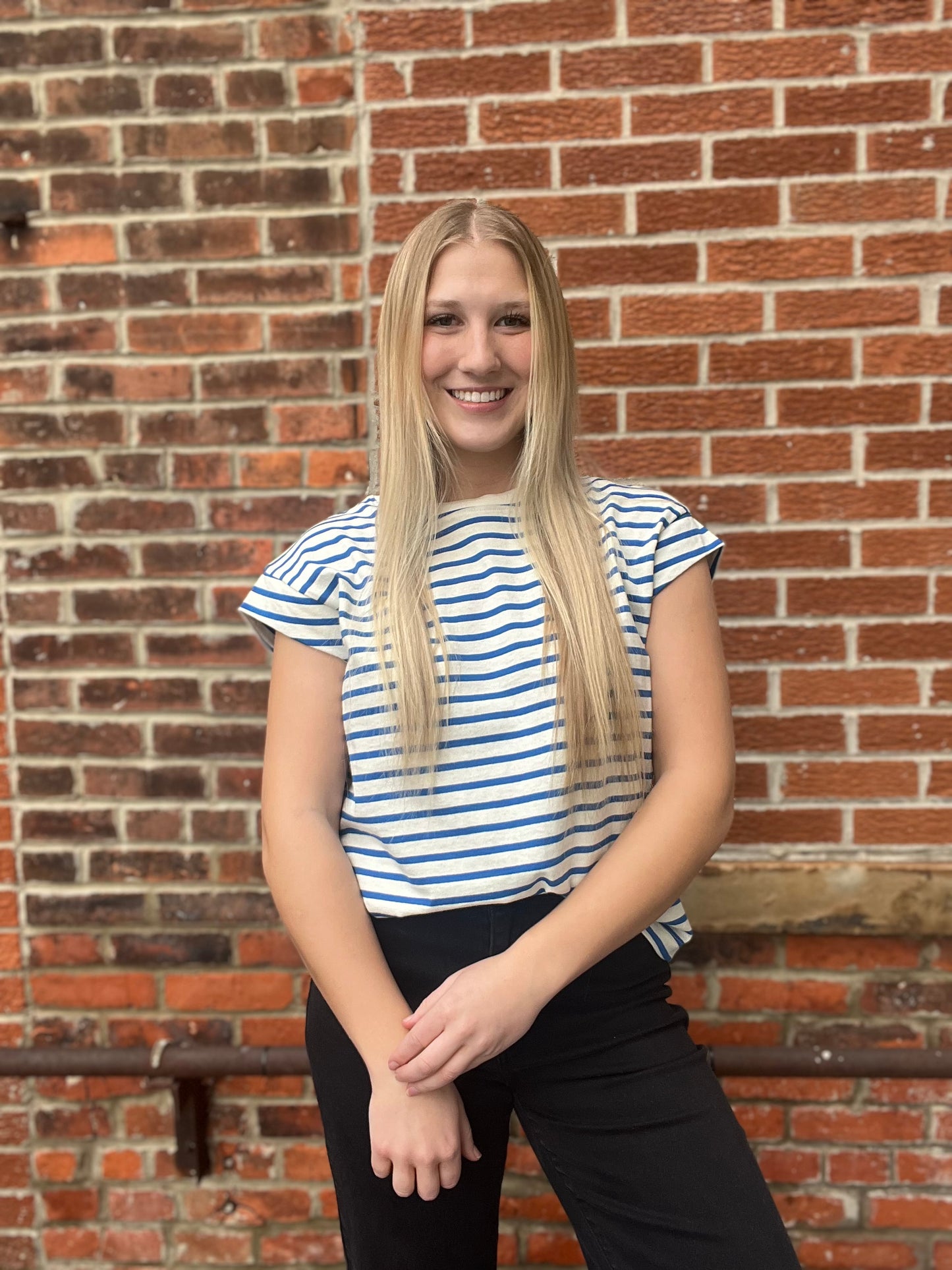 The Marlow Casual Cotton Stripe Top