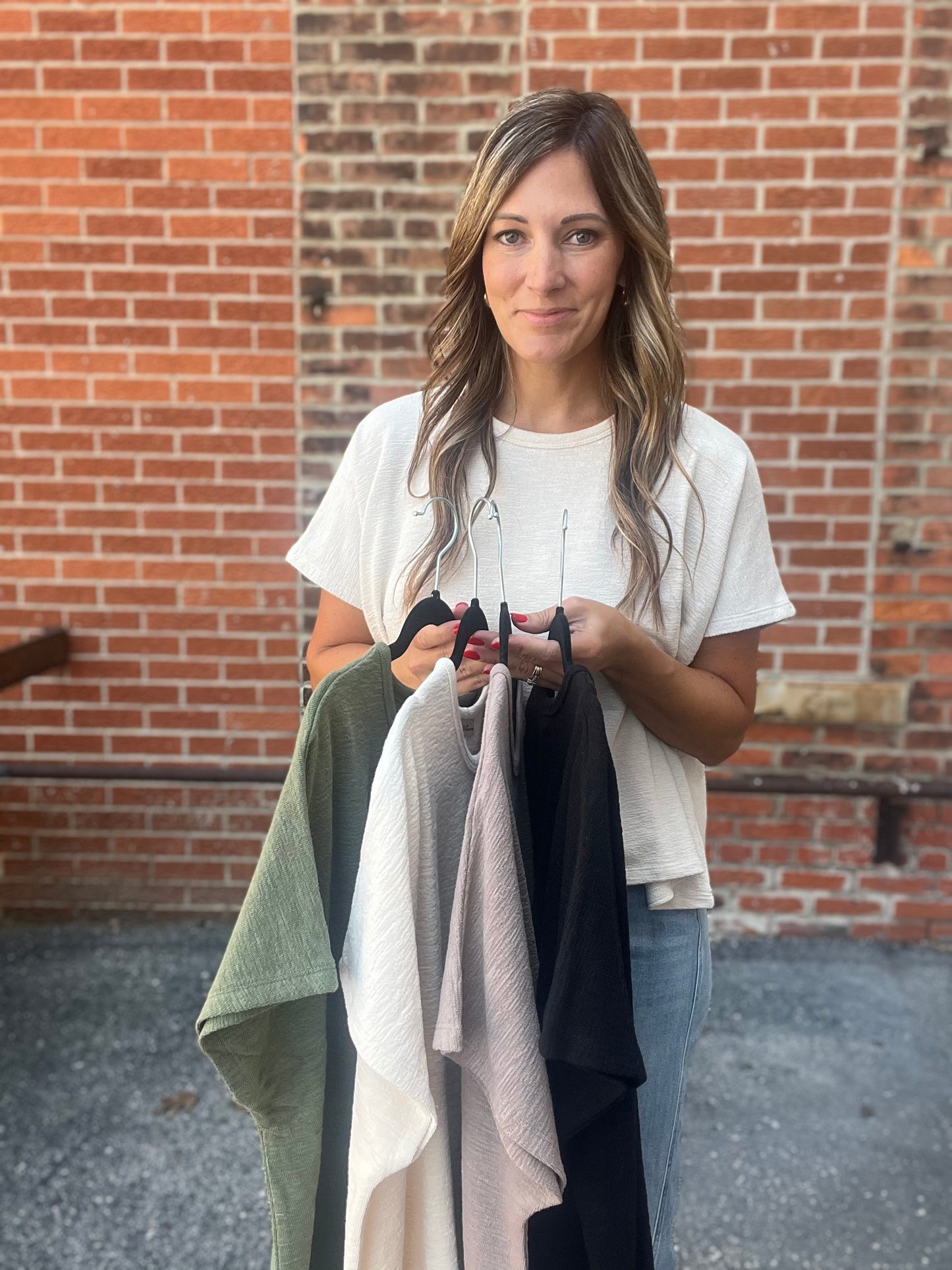 The Hollon oversized Slubbed Top