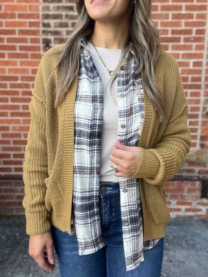 The Sloane Plaid Flannel Button Up