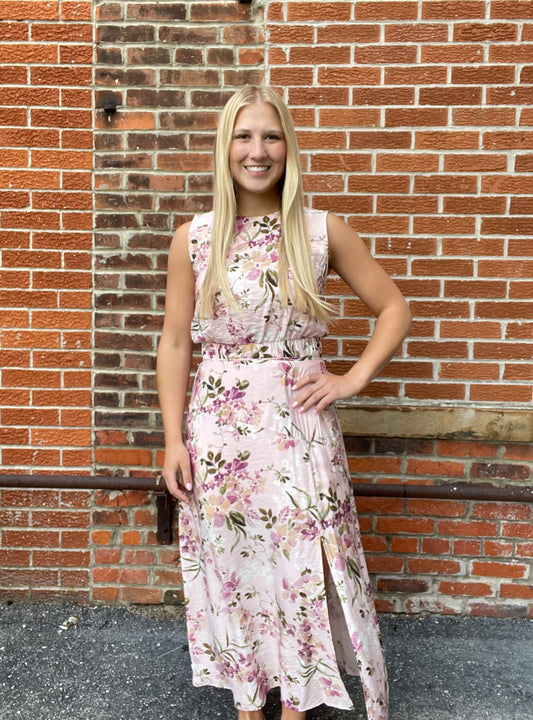 The Garden Valley Floral Midi Skirt