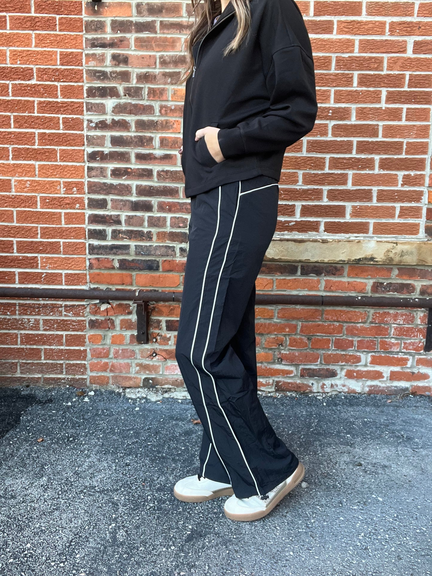 The Kyrie Trendy Black Track Pants