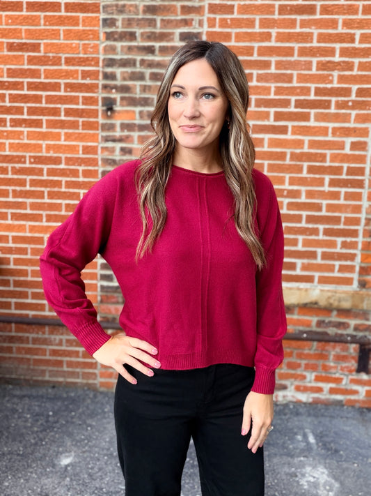 The Haylynn Viscose Front Seam Sweater
