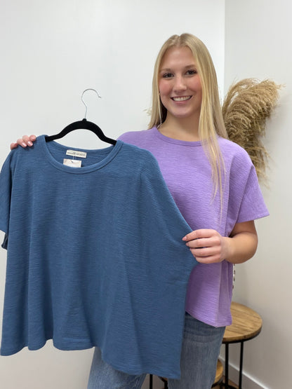 The Hollon oversized Slubbed Top