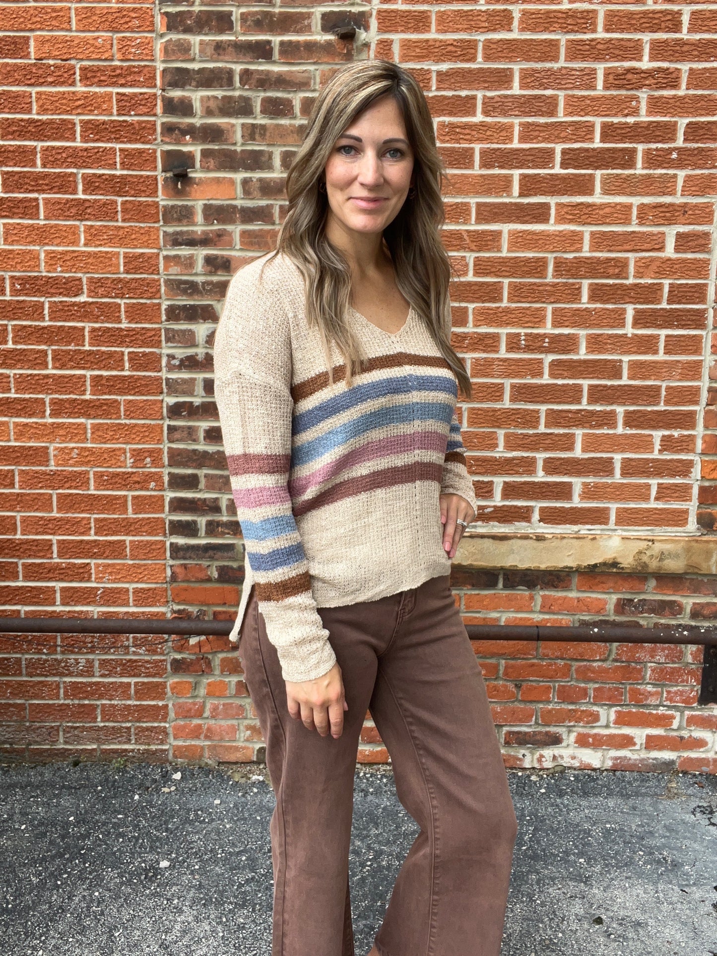 The Rivah Colorful Breezy Sweater