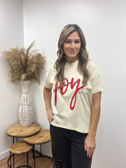 Next Level Joy Hi Low Graphic Tee