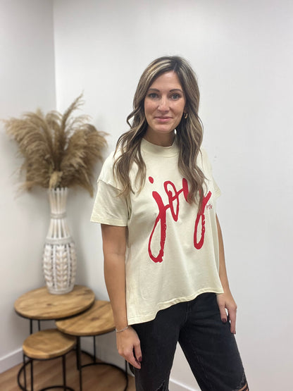 Next Level Joy Hi Low Graphic Tee