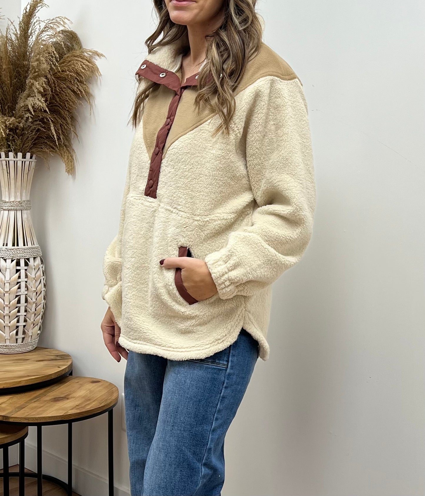 The Hartley Oversized Sherpa Pullover