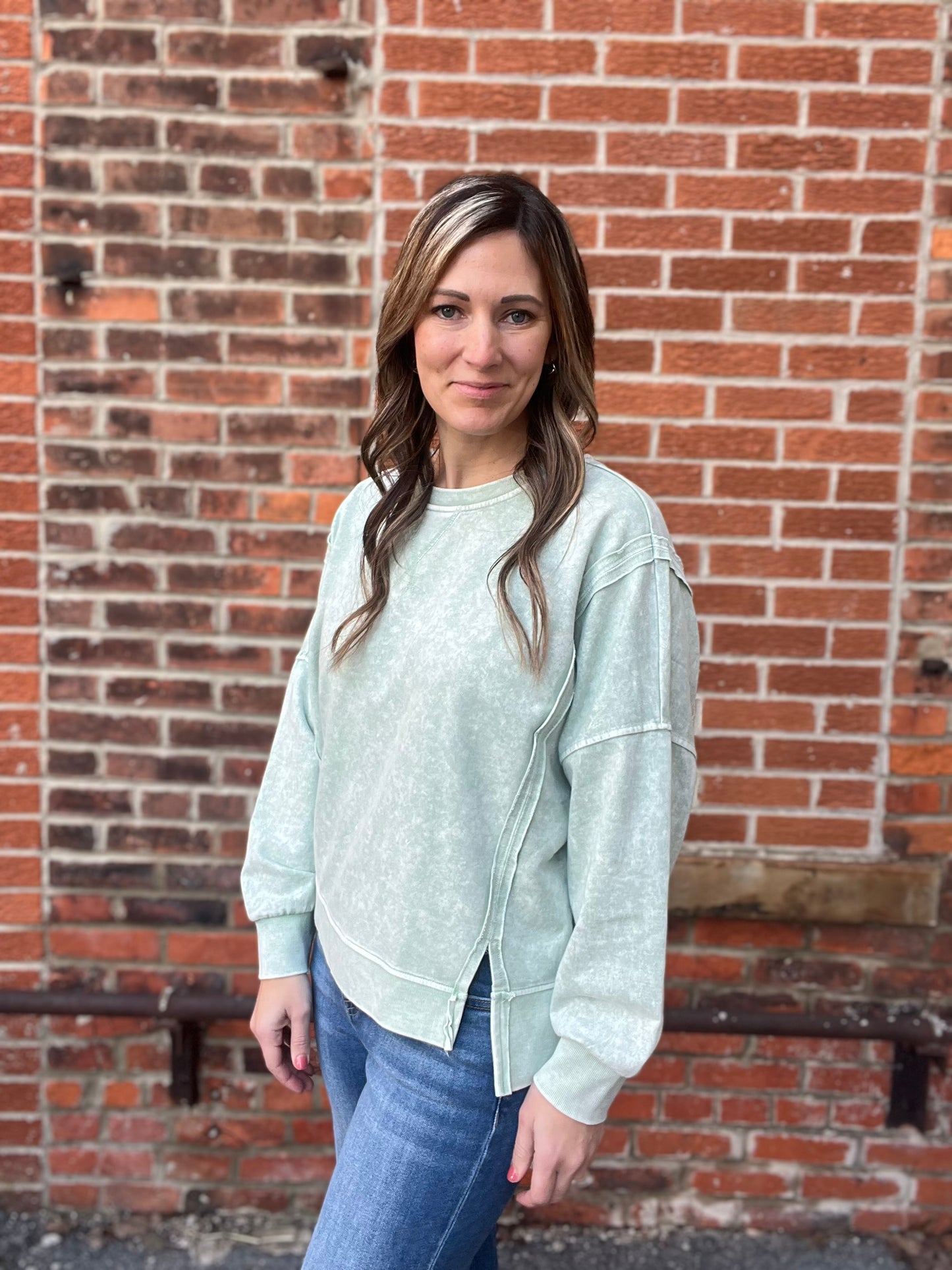 The Zinnia Acid Wash Long Sleeve