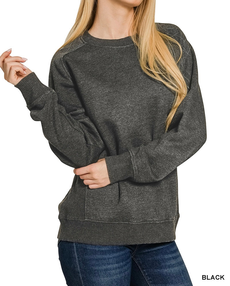 The Kollin Acid Washed Pullover Sweatshirt