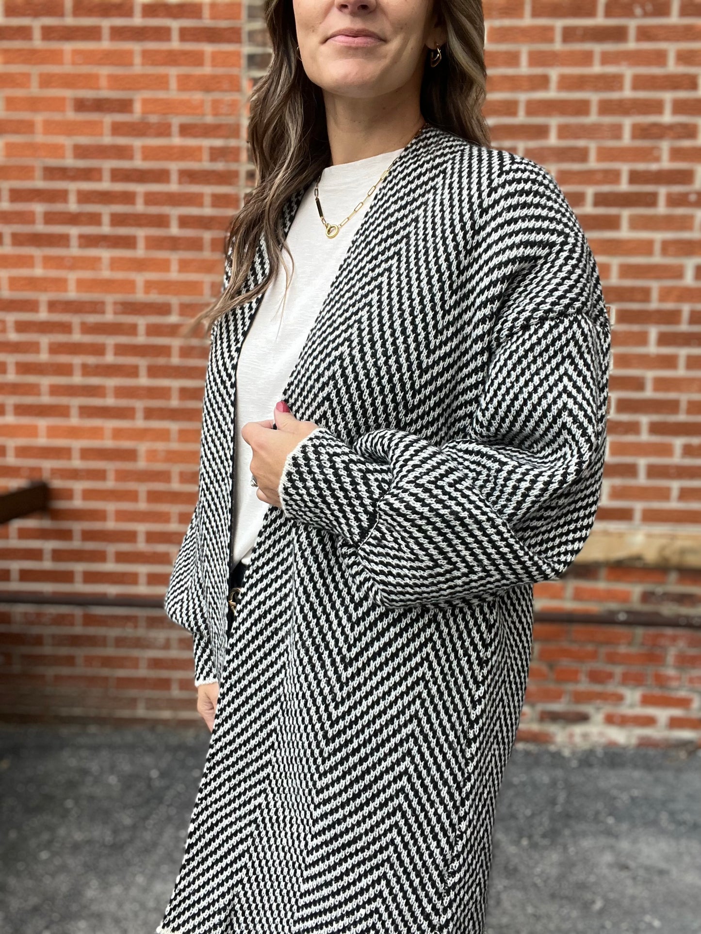 The Mabel Chevron Cardigan
