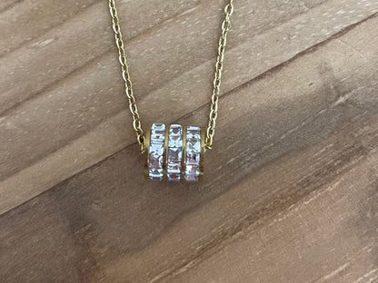 The Liora Diamond Barrel Necklace