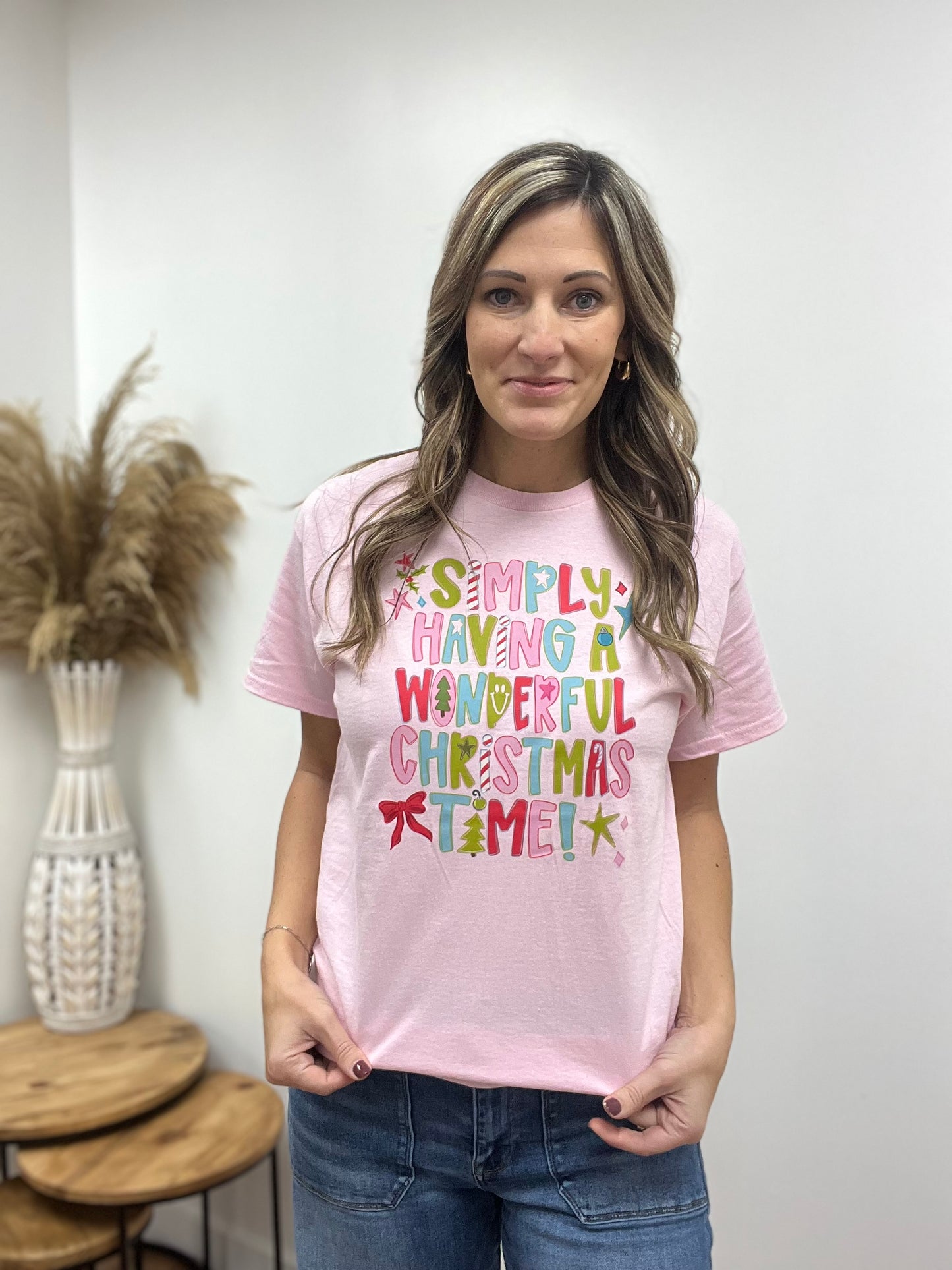 Simply Having A Wonderful Christmas Time Graphic Tee