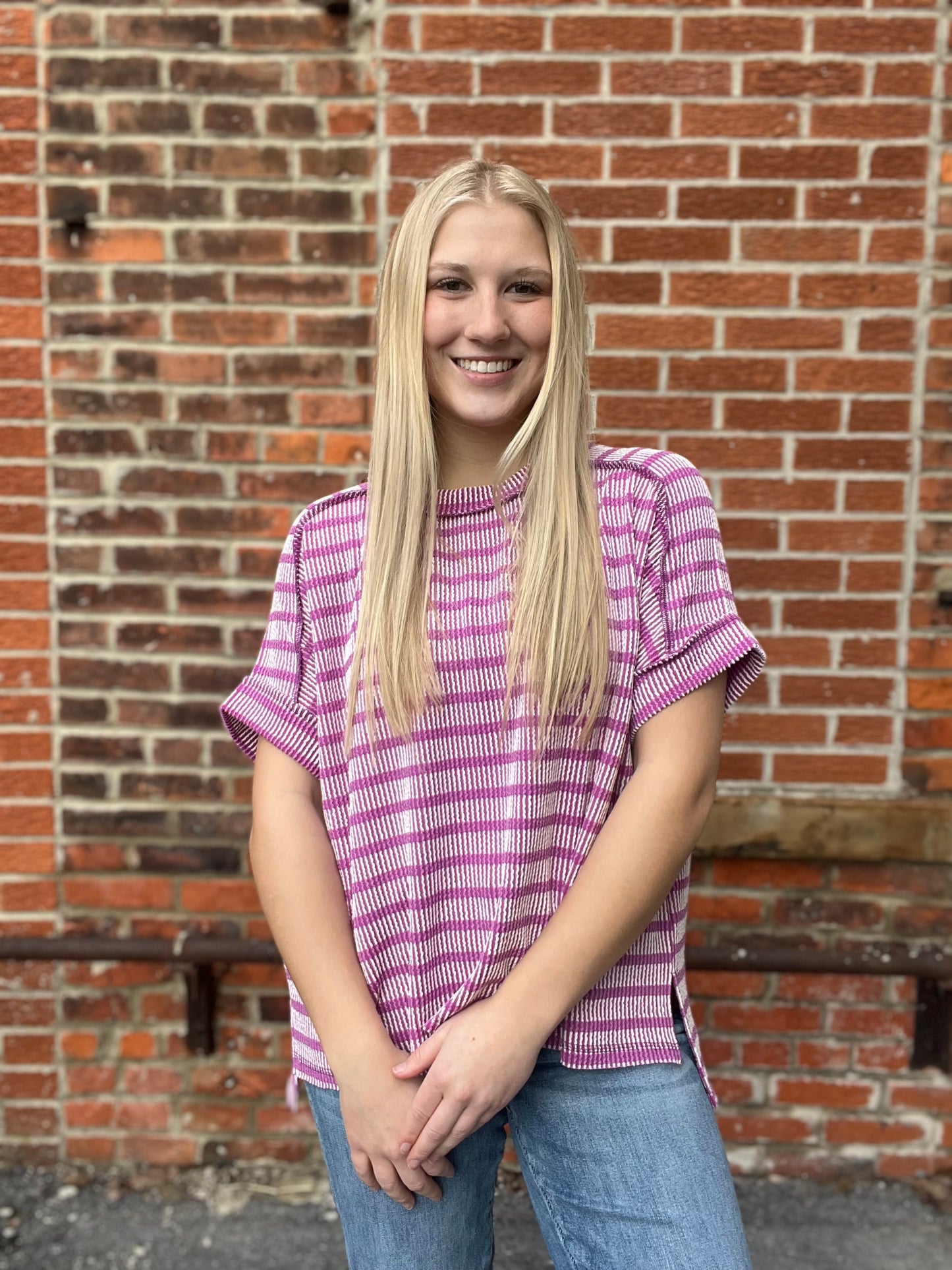 The Millo Raised Ribbed Top