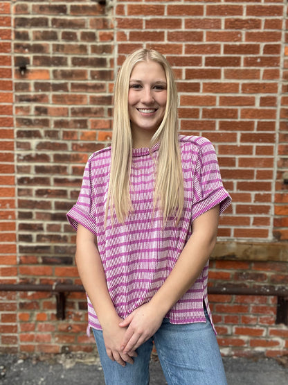 The Millo Raised Ribbed Top