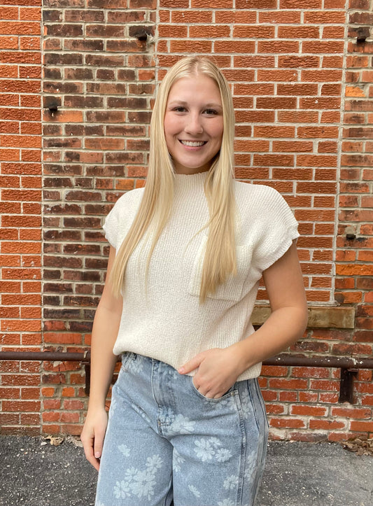 The Howan Cap Sleeve Sweater Top