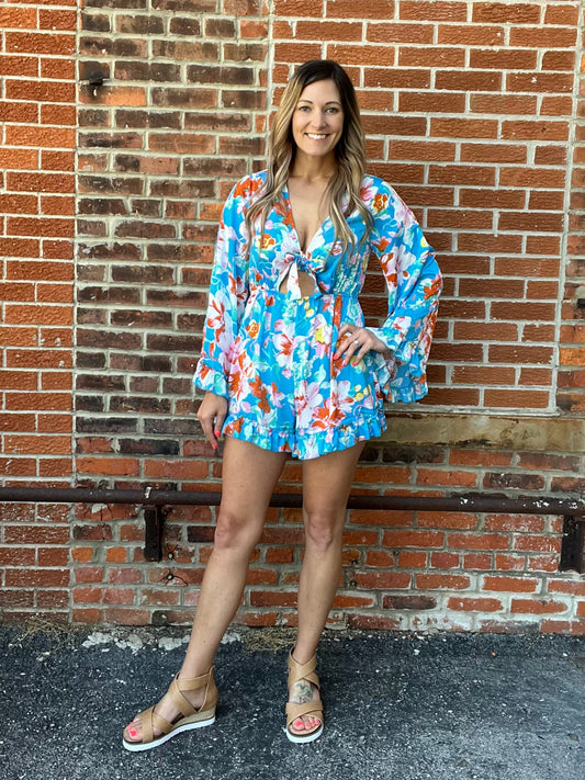 The Tropical Cutout Romper