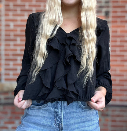 The Collyns Ruffle Long Sleeve Blouse