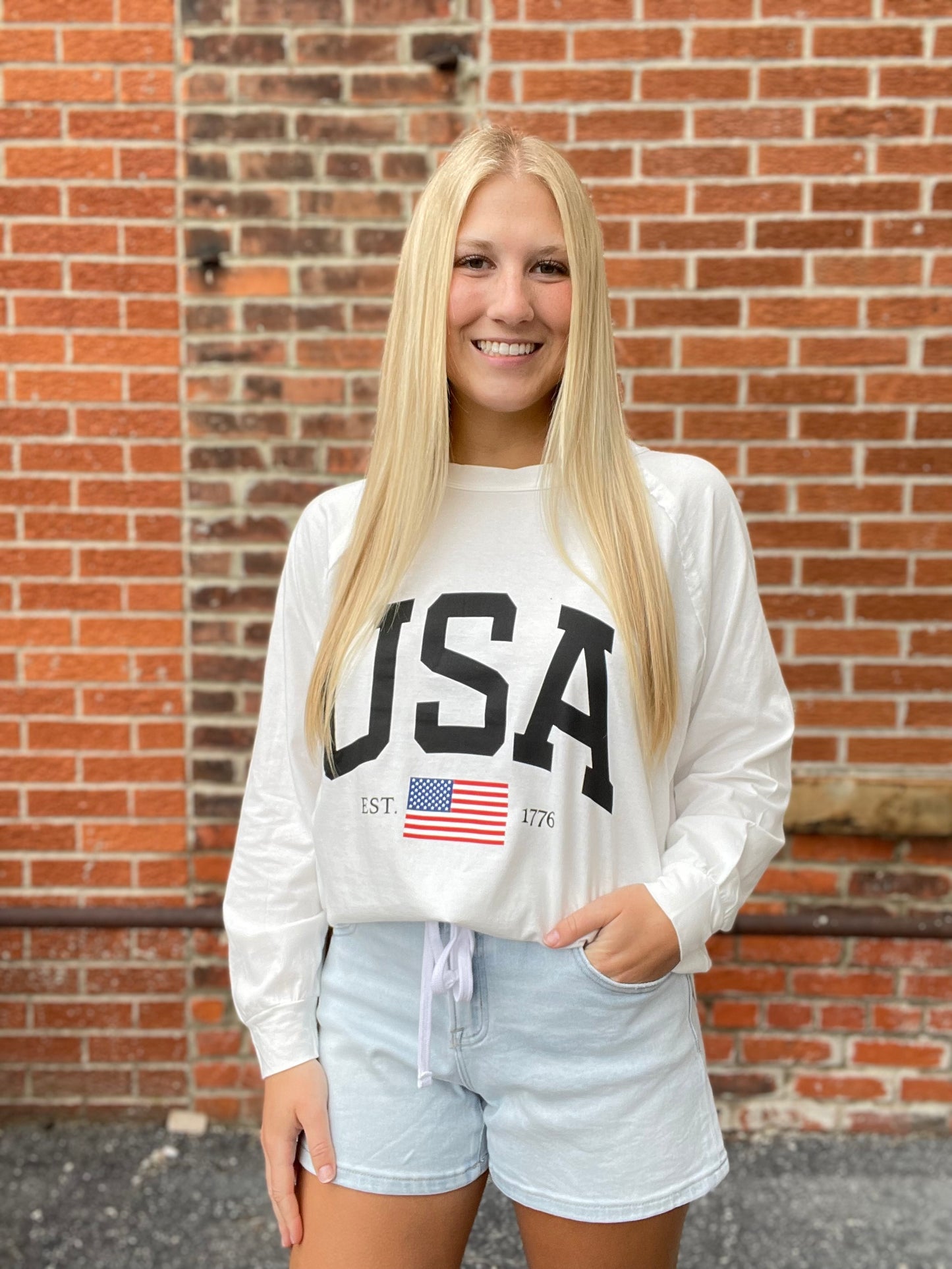 The Patriot USA Graphic Long Sleeve Top