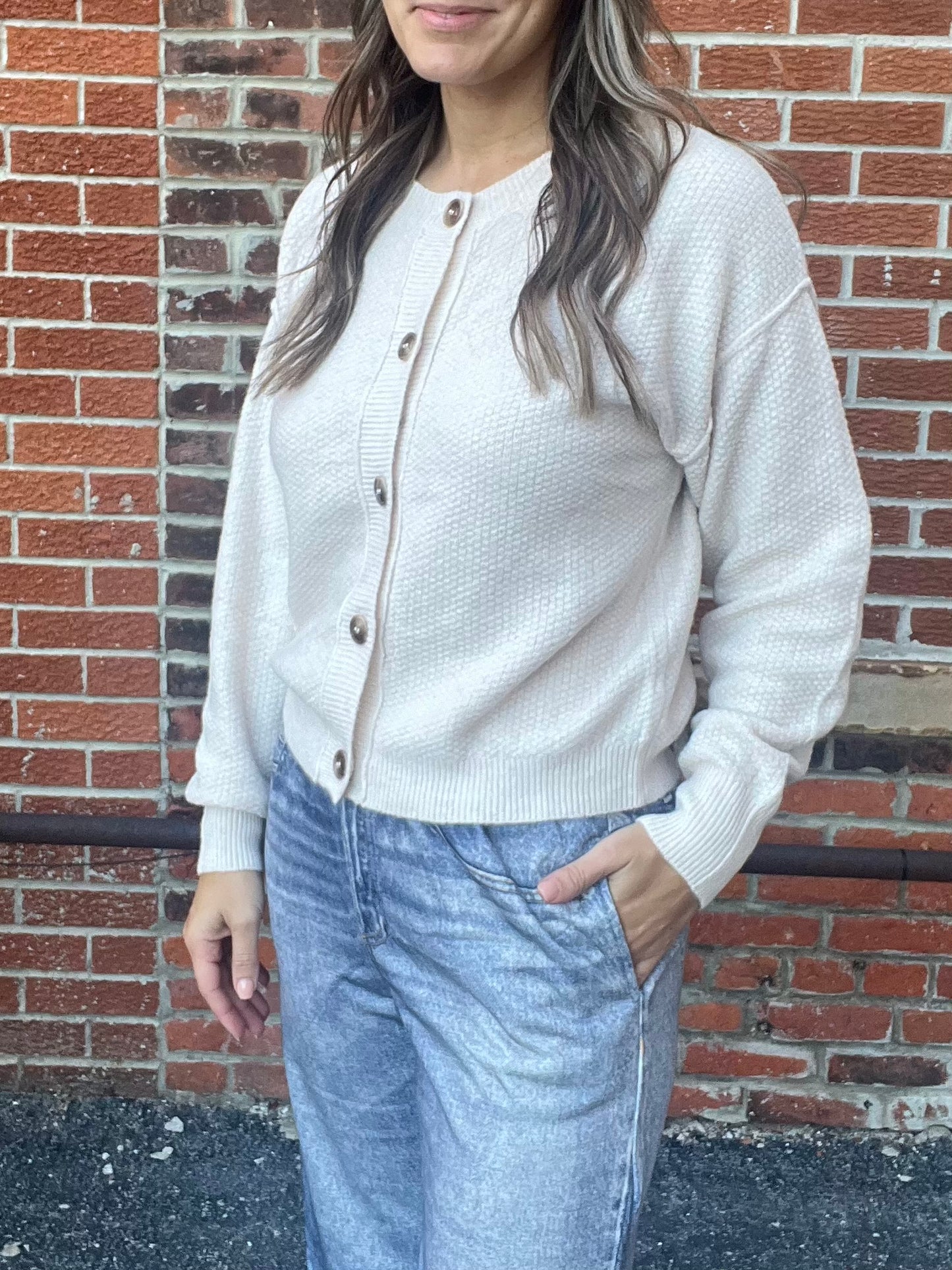 The Alisha Pull-On Denim Print Long Pants