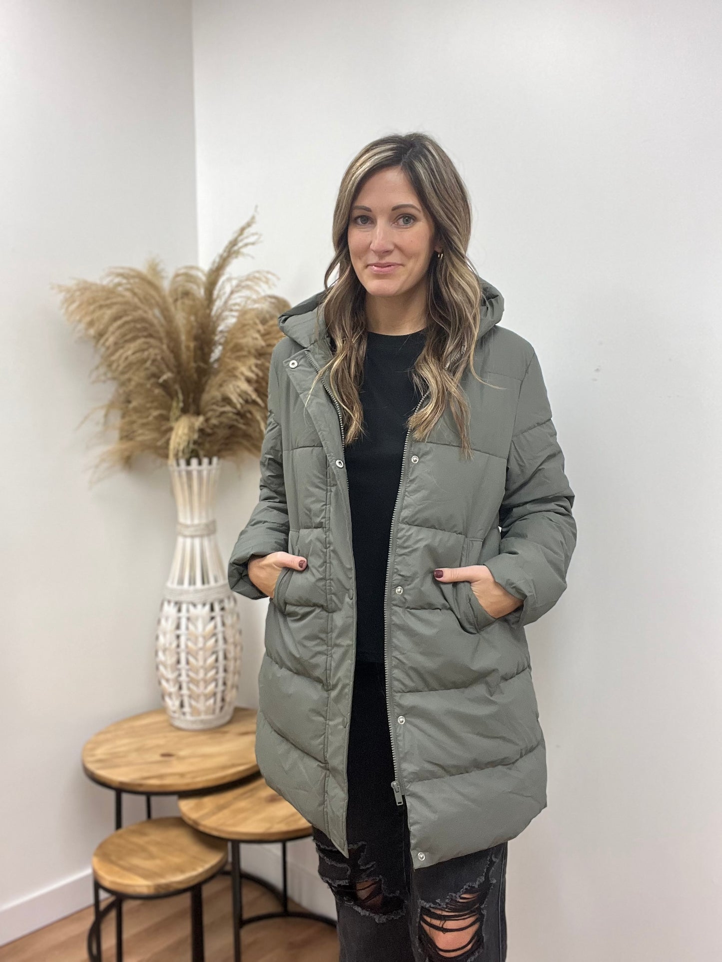 The Leighten Hooded Puffer Coat